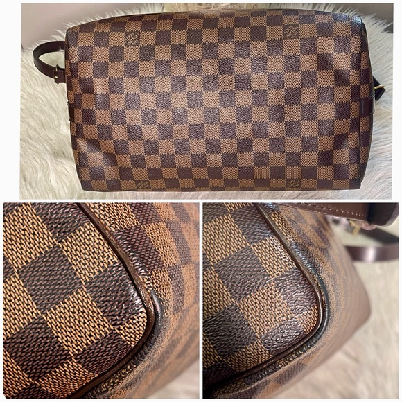 SOLD❌Authentic LOUIS VUITTON Bandouliere Speedy 30 Damier Ebene - Picture 8 of 16